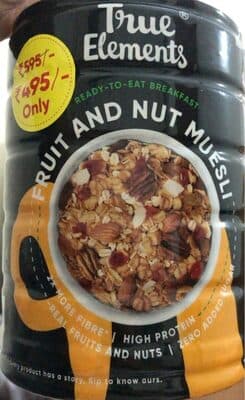 Fruit and nut muesli
