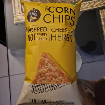 100% Corn Chips Cheese & Herbs