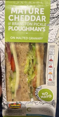 mature cheddar cheese ploughmans