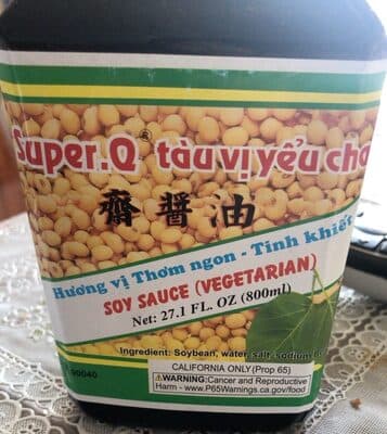 Soy Sauce Vegetarian