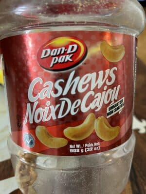 Roasted Cashews Unsalted