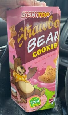 Strawberry Bear Cookie