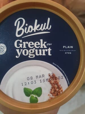 Biokul Plain greek Yogurt