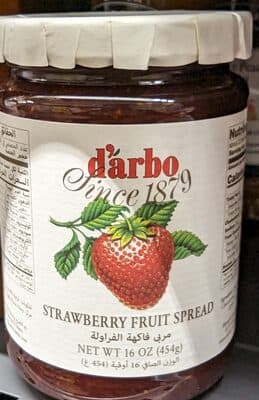 D’arbo's strawberry fruit spread