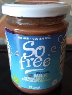 So Free Organic Dairy Free Milk Alternative Chocolate Spread