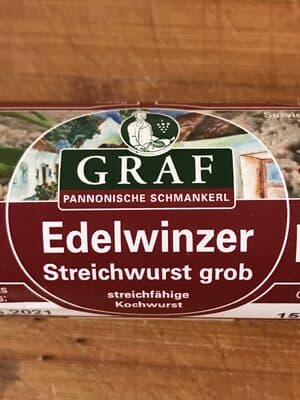 Edelwinzer Streichwurst grob