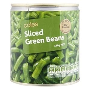 Coles Green Sliced Beans