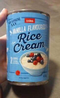 Vanilla Rice Cream
