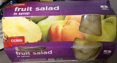 Fruit salad in syrup