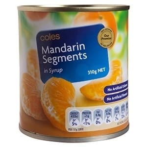 Coles Mandarin Segments in Syrup