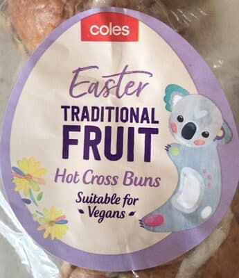 Traditional fruit hot cross buns