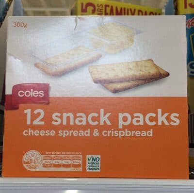 Snack Packs Cheese Spread & Crispbread