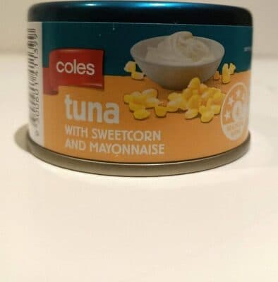 Tuna with sweetcorn and mayonnaise