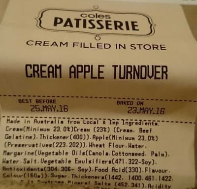 Cream Apple Turnover