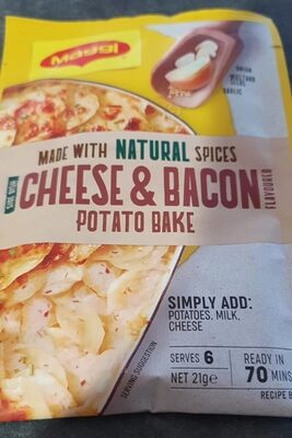Cheese and bacon potato bake