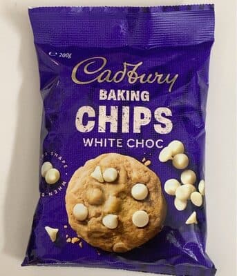 Cadbury baking chips white