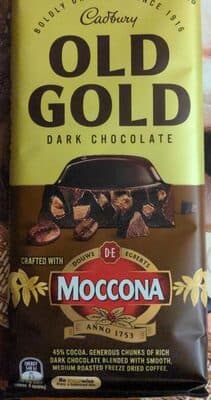 Old Gold Moccona Dark Chocolate