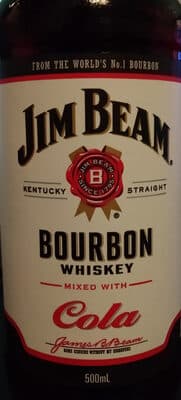 Kentucky Straight Bourbon Whiskey Mixed with Cola