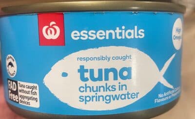 Woolworths Essentials Tuna Chunks In Springwater