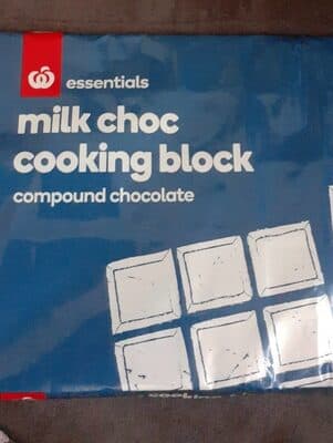 Milk choc cooking block