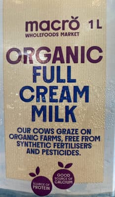 Organic Full Cream Milk