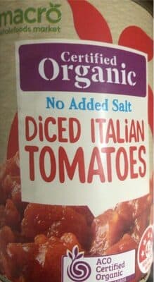 Organic Diced Italian Tomatoes
