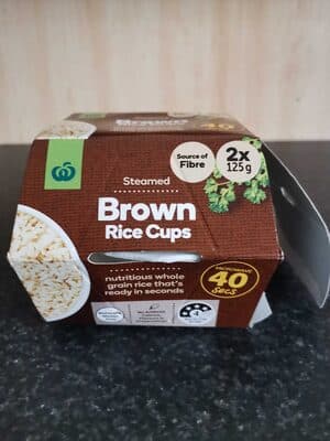 Steamed Brown Rice Cups