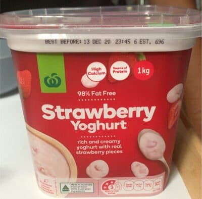 Strawberry yoghurt 98% fat free