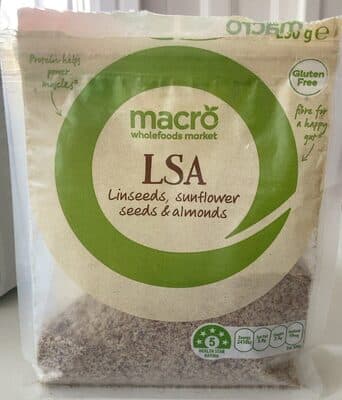 Linseeds, sunflower seeds and almonds