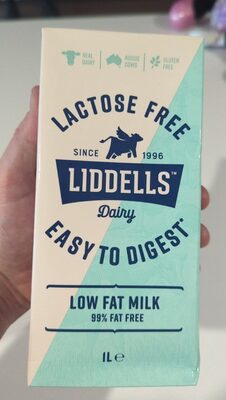 Liddells Dairy Lactose Free Low Fat Milk