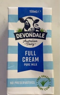 Full cream pure milk