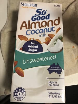 Sanitarium So Good Almond & Coconut Milk Unsweetened