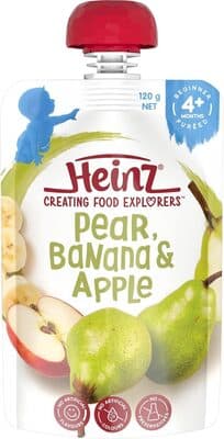 Pear banana & apple puree