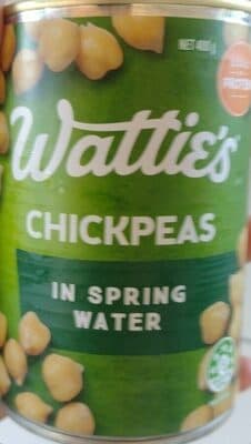 Chickpeas in spring water