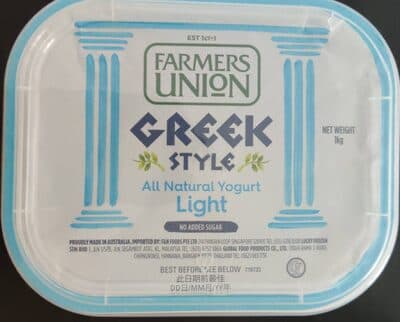 Greek Style All Natural Yogurt Light