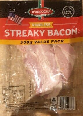 Rindless Streaky Bacon