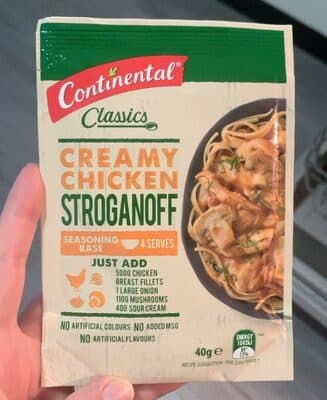 Creamy Chicken Stroganoff