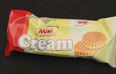 Mini cream cookies