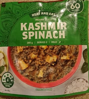 Indian Style Kashmir Spinach Heat and Eat
