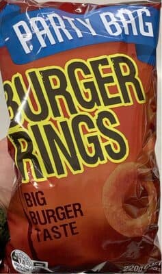 Party bag burger rings