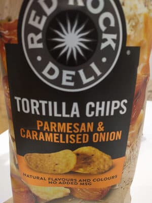 Tortilla Chips (Parmesan & Caramelised Onion)