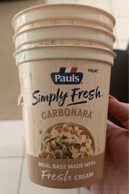 Simply Fresh Carbonara