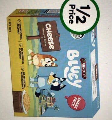 Bluey Cracker Biscuits Cheese
