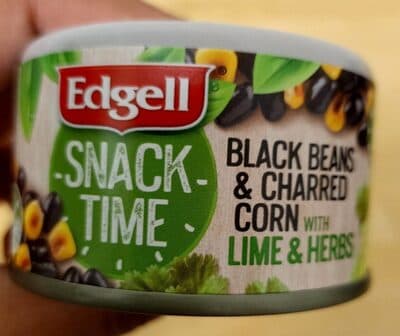 Snack Time Black Beans & Charred Corns with Lime & Herbs