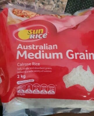 White medium Rice