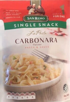 single snack carbonara