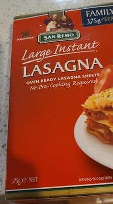 Instant Lasagna