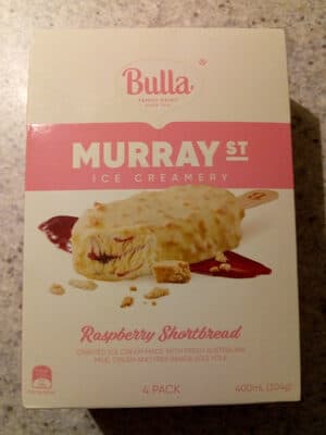 Raspberry Shortbread Ice Cream