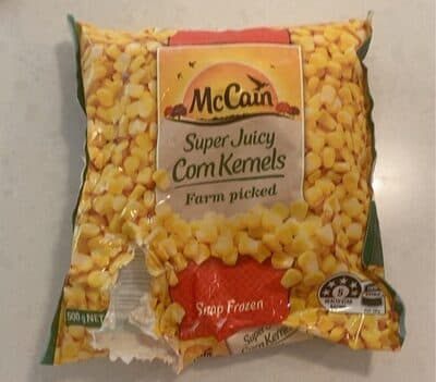 Super juicy corn kernels