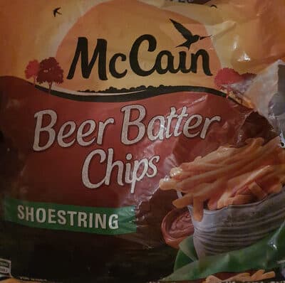 Beer batter chips shoestring